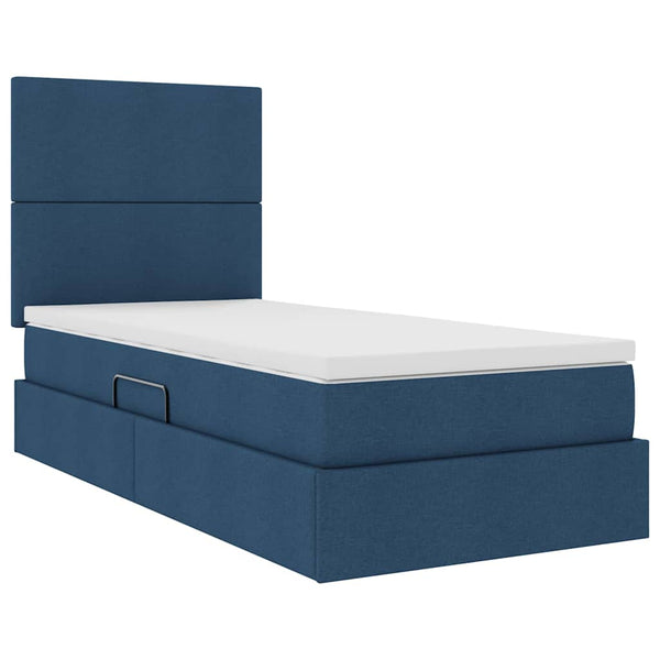 Bett 90x200 cm mit Stauraum und LED
