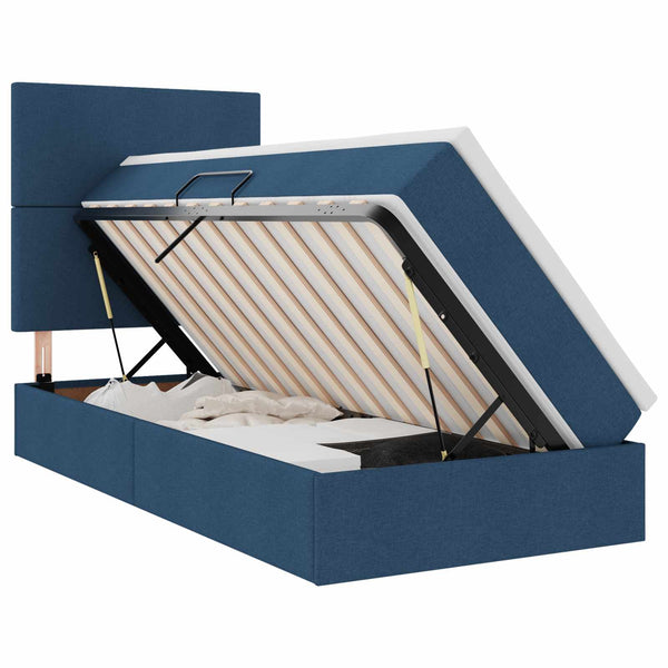 Bett mit Stauraum und LED 100x200 cm