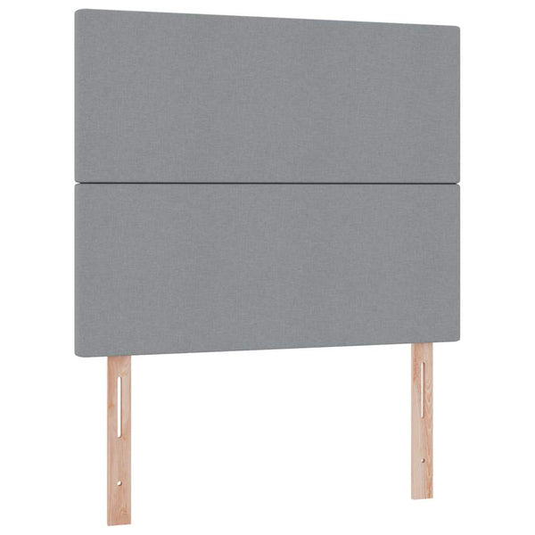 Bett mit Stauraum und LED Hellgrau 120x190 cm