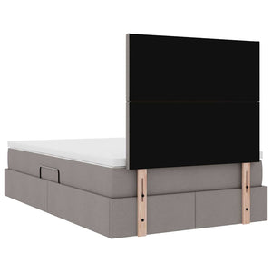Stauraumbett mit LED Taupe 120x190 cm