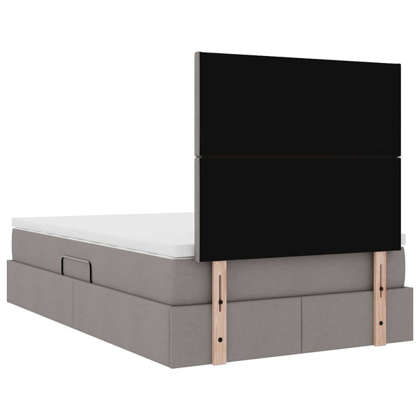 Stauraumbett mit LED Taupe 120x190 cm