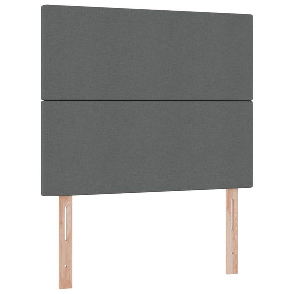Bett mit Stauraum & LED Dunkelgrau 120x200
