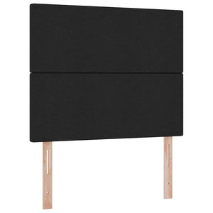 Bett mit Stauraum und LED 120x200 cm Schwarz
