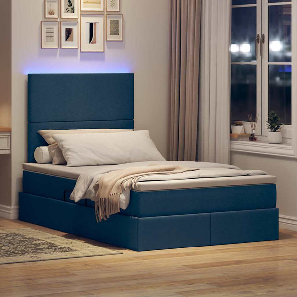 Bett mit Stauraum und LED 120x200 cm