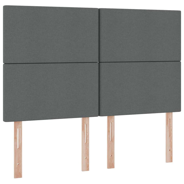 Stauraumbett mit LED Dunkelgrau 140x190 cm