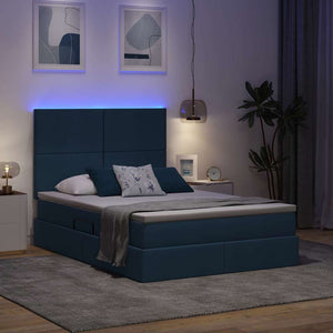 Bett mit Stauraum und LED 140x190 cm