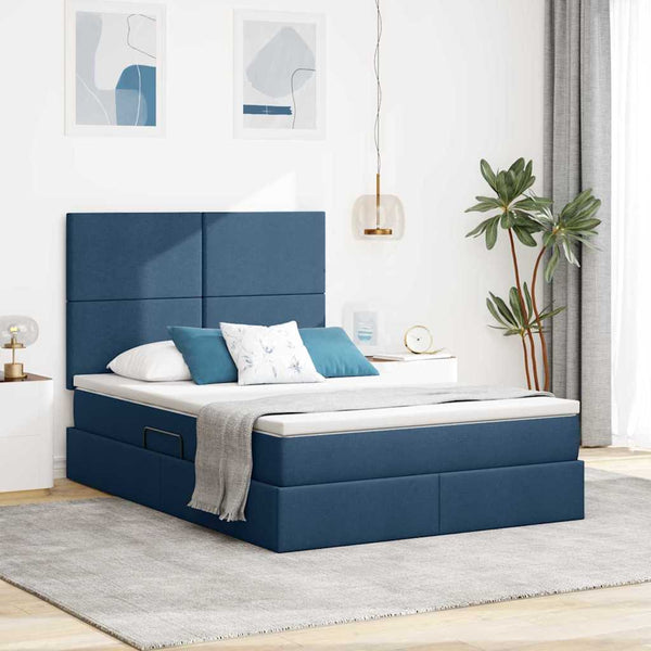 Bett mit Stauraum und LED 140x190 cm