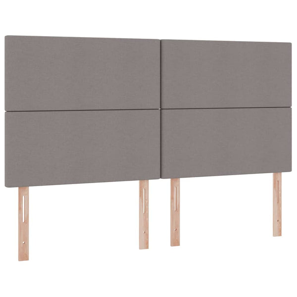 Bett mit Stauraum und LED Taupe 160x200 cm