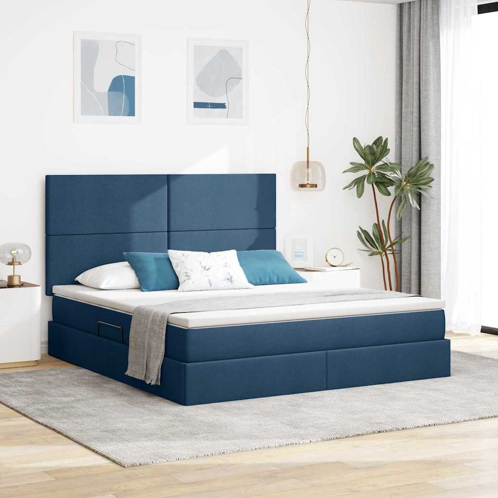 Bett mit Stauraum und LED 160x200 cm