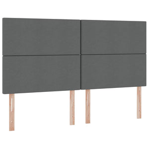 Bett mit Stauraum & LED Dunkelgrau 180x200 cm