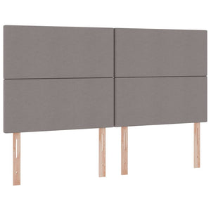 Bett mit Stauraum und LED Taupe 180x200 cm