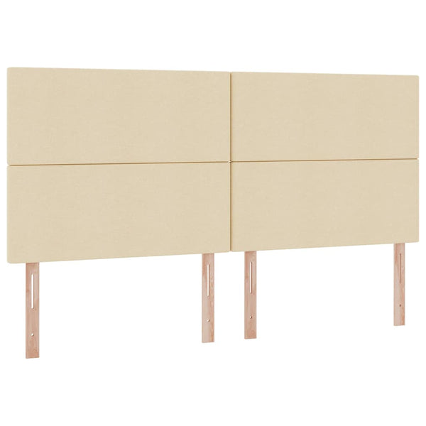Bett mit Stauraum und LED Creme 200x200 cm