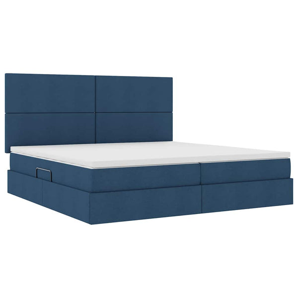 Bett mit Stauraum und LED 200x200 cm