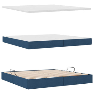 Bett mit Stauraum und LED 200x200 cm