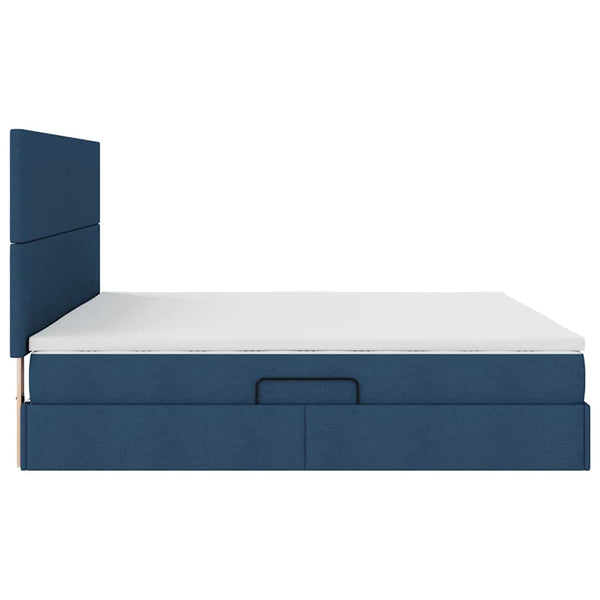 Bett mit Stauraum und LED 200x200 cm