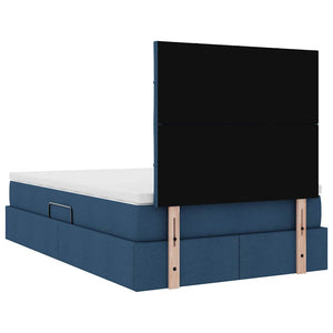 Bett mit Stauraum & LED Blau 120x190 cm