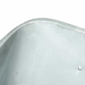 Schubkarre Stahl Silber Schwarz 141 cm