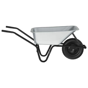 Schubkarre Stahl Silber Schwarz 141 cm