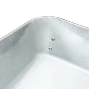 Stahl Schubkarre Silber Schwarz 124 cm