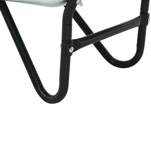Stahl Schubkarre Silber Schwarz 133cm