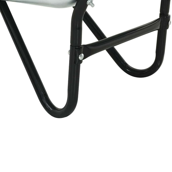 Stahl Schubkarre Silber Schwarz 133cm