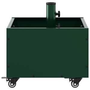 Grüner Sonnenschirmständer aus Stahl