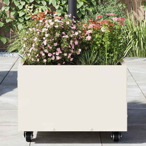 Weißer Sonnenschirmständer Stahl 45cm