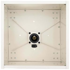 Weißer Sonnenschirmständer Stahl 45cm