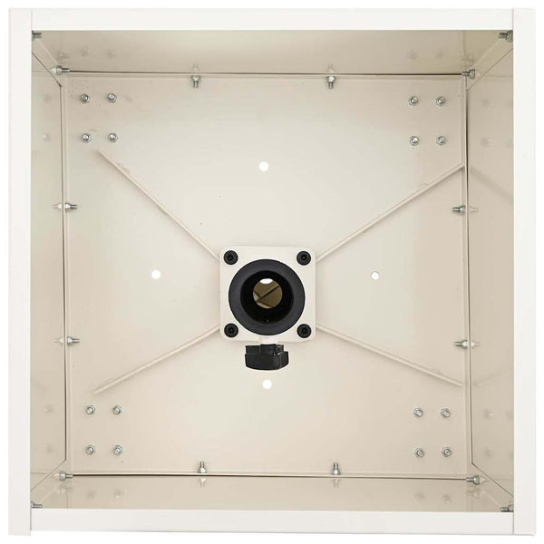 Weißer Sonnenschirmständer Stahl 45cm