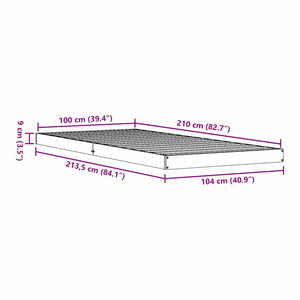 Bodenbettrahmen Kiefer Natur 213,5cm