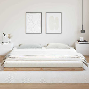 Bodenbettrahmen 200x220 cm Kiefer Massivholz