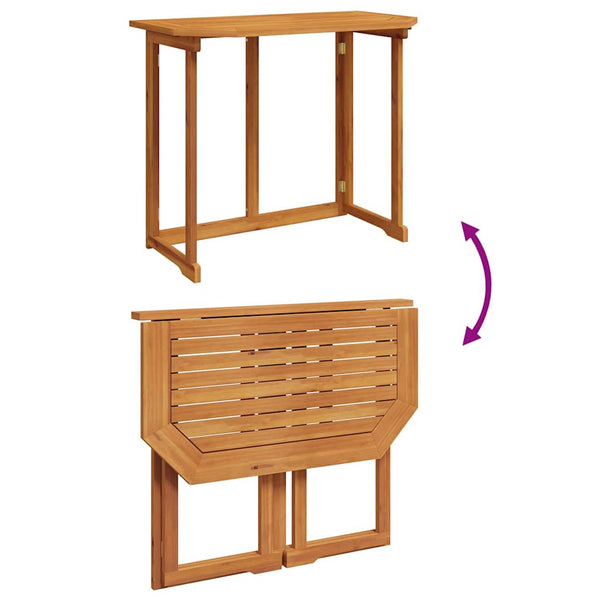Gartenbank Set 4-teilig Akazie Massivholz Braun
