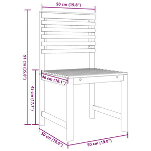 Gartenbank Set 4-teilig Akazie Massivholz Braun