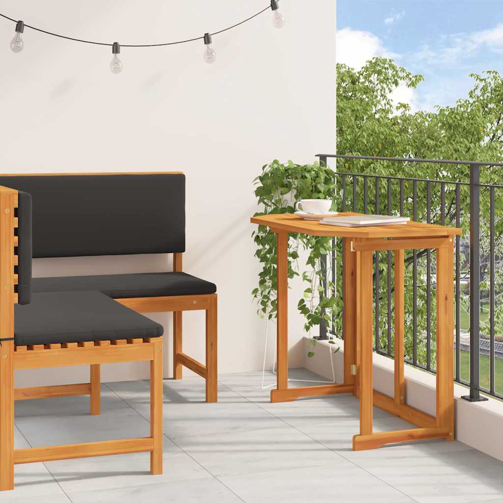 Gartenbank Set 2-teilig Akazie Massivholz Braun