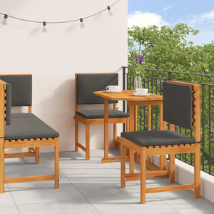 Garten Bistro Set Akazie Massivholz Braun 4-teilig