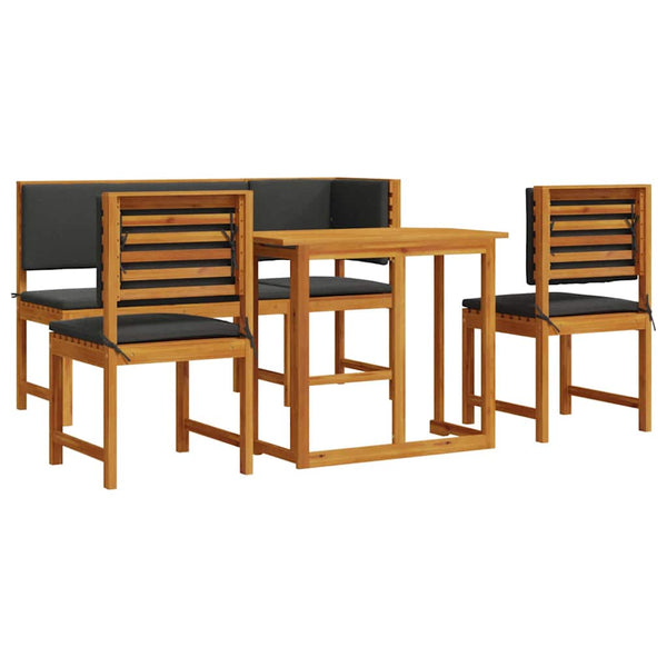 Garten Bistro Set Akazie Massivholz Braun 4-teilig
