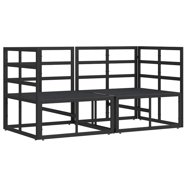 Gartenmöbel Set 2-teilig Schwarz Anthrazit