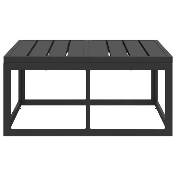 Schwarze Gartenmöbel Metall 70x70 cm