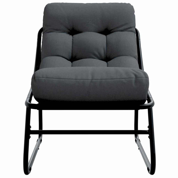 Gartenmöbel Set mit Kissen, 2-teilig, Schwarz