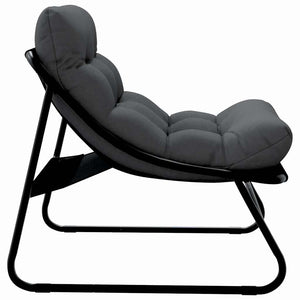 Gartenmöbel Set mit Kissen, 2-teilig, Schwarz