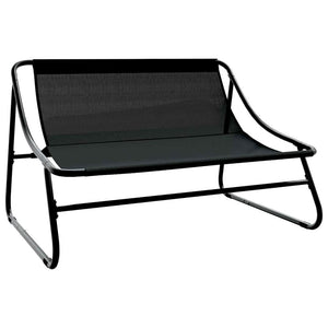 Schwarze Gartenmöbel aus Stahl
