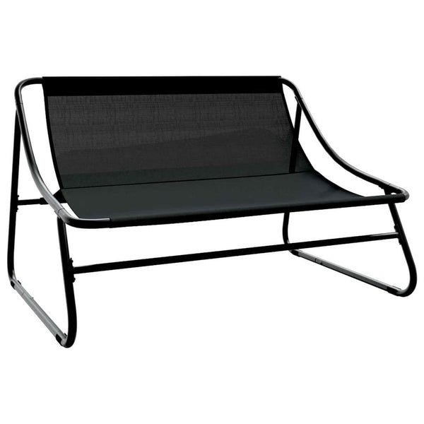 Schwarze Gartenmöbel aus Stahl
