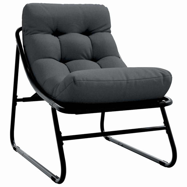 Gartenmöbel Set mit Kissen, 3-teilig, Schwarz