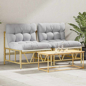 Outdoor-Sitzplätze mit Kissen, 2er-Set