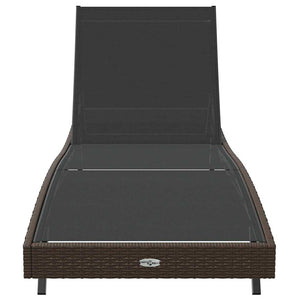 Poly-Rattan Sonnenliege, 197 cm