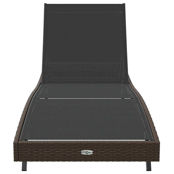 Poly-Rattan Sonnenliege, 197 cm