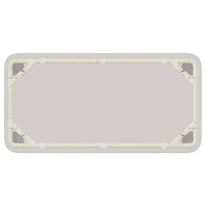 Poly-Rattan Gartentisch Natur 80x40x45cm