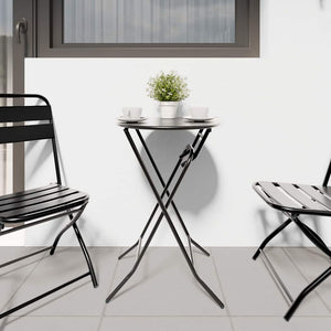 Anthrazit Gartentisch Metall 50x50 cm
