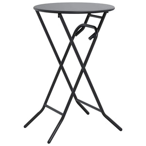 Anthrazit Gartentisch Metall 50x50 cm
