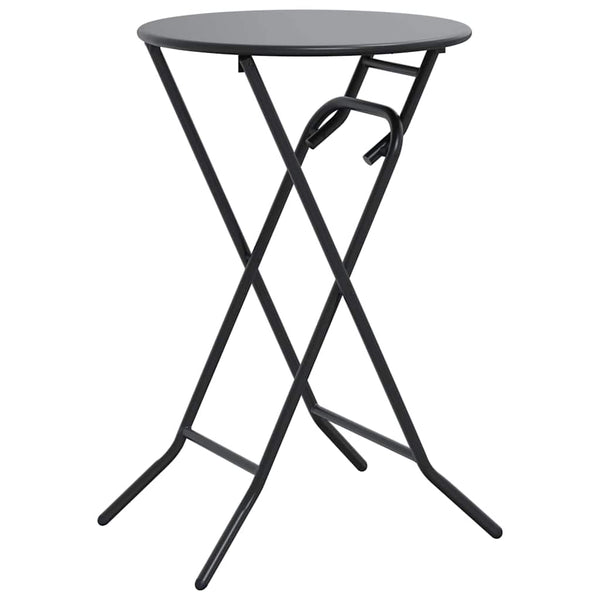 Anthrazit Gartentisch Metall 50x50 cm